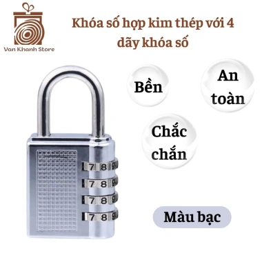 Ổ khóa số mini 4 số an toàn, tiện lợi cho vali du lịch, phòng gym, xe đạp - chỉ 69.000₫ 9