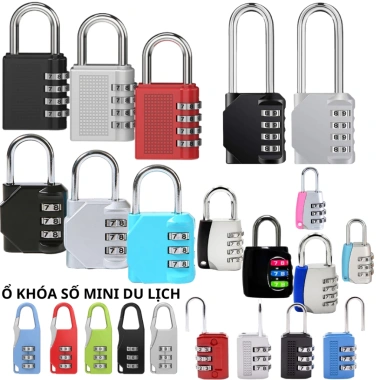 Ổ khóa số mini không chìa khóa, bảo vệ balo vali du lịch, giá 15.000 VND 7 Ổ khóa số mini không chìa khóa, bảo vệ balo vali du lịch, giá 15.000 VND 7