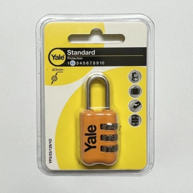 Ổ khoá số Yale YP2/23/128/7 rộng 23mm đa màu - Khoá vali hành lý MSOFT giá ưu đãi
