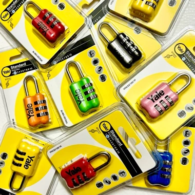 Ổ khoá số Yale YP2/23/128/7 rộng 23mm đa màu - Khoá vali hành lý MSOFT giá ưu đãi