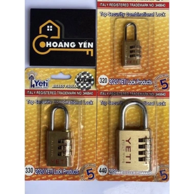 Ổ khoá số YETI 3 cỡ Loại 1 - Khóa tủ, vali, cửa bằng mật mã, giá ưu đãi 124k