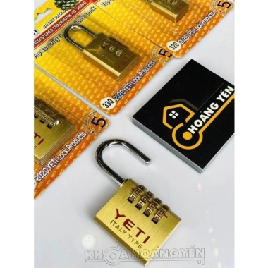Ổ khoá số YETI 3 cỡ Loại 1 - Khóa tủ, vali, cửa bằng mật mã, giá ưu đãi 124k