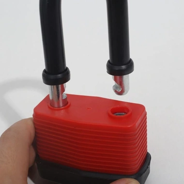 Ổ khóa thép nhiều lớp AWNGD còng dài ngắn màu đỏ hiện đại, bền chắc, giảm giá 64.570₫ 5