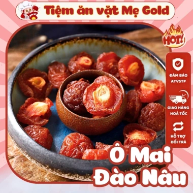 Ô Mai Đào Nâu Bổ Đà Lạt 500g Chua Ngọt - Mứt Tết Đồ Ăn Vặt Giá 17.5k Tiệm Mẹ Gold