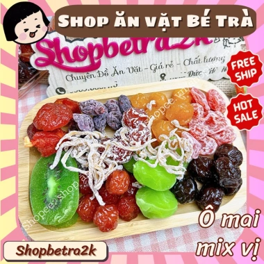 Ô mai khay mix 10 vị siêu ngon 400gr - Mứt Tết, quà biếu Tết giảm còn 79.000₫