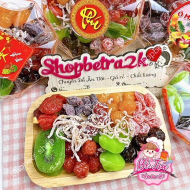 Ô mai khay mix 10 vị siêu ngon 400gr - Mứt Tết, quà biếu Tết giảm còn 79.000₫