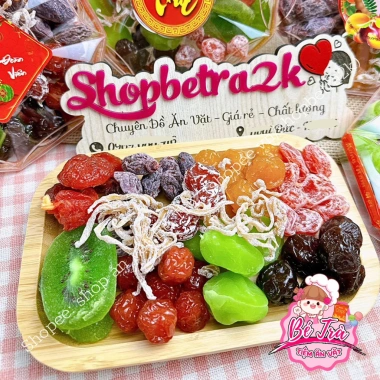 Ô mai khay mix 10 vị siêu ngon 400gr - Mứt Tết, quà biếu Tết giảm còn 79.000₫