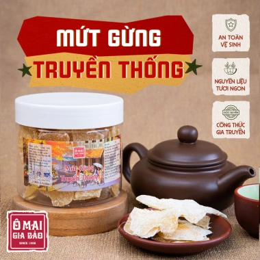 Ô mai mứt gừng truyền thống – Ngon tự nhiên, giảm 20% chỉ 83.000₫