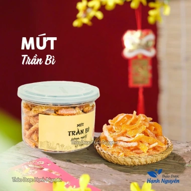 Ô mai mứt trần bì vỏ cam, vỏ quýt sấy khô - Thảo Dược Hạnh Nguyên, chỉ 22.000₫ 2