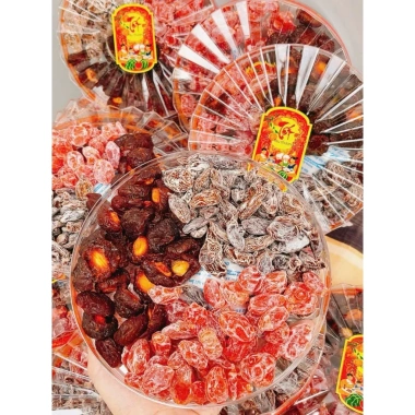 Ô Mai Xí Muội Chua Ngọt 3 Vị Hộp Tròn 500g - Biểu Tết 2.026 Giá Ưu Đãi 90.000₫