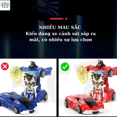 Ô tô biến hình robot cho bé trai - Đồ chơi Transformers xe thể thao, chỉ 83.199₫