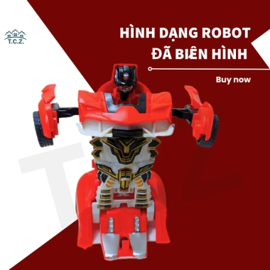 Ô tô biến hình robot cho bé trai - Đồ chơi Transformers xe thể thao, chỉ 83.199₫