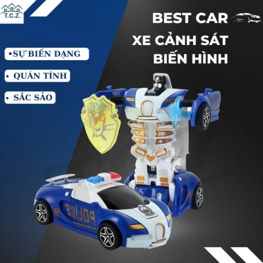 Ô tô biến hình robot cho bé trai - Đồ chơi Transformers xe thể thao, chỉ 83.199₫