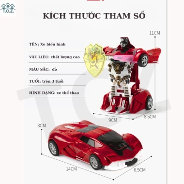 Ô tô biến hình robot cho bé trai - Đồ chơi Transformers xe thể thao, chỉ 83.199₫ 10 Ô tô biến hình robot cho bé trai - Đồ chơi Transformers xe thể thao, chỉ 83.199₫ 10