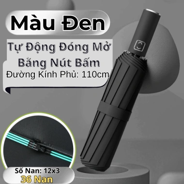 Ô Tự Động Thép Độ Bền Cao Đóng Mở Nhanh, Tăng Phá Kính Khẩn Cấp, Dù Che Mưa Nắng Gấp Gọn Thông Minh, Đảm Bảo An Toàn - Giá Ưu Đãi 129k