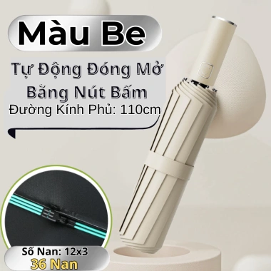 Ô Tự Động Thép Độ Bền Cao Đóng Mở Nhanh, Tăng Phá Kính Khẩn Cấp, Dù Che Mưa Nắng Gấp Gọn Thông Minh, Đảm Bảo An Toàn - Giá Ưu Đãi 129k