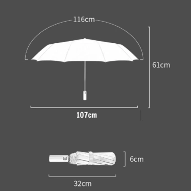 Ô Tự Động Thép Độ Bền Cao Đóng Mở Nhanh, Tăng Phá Kính Khẩn Cấp, Dù Che Mưa Nắng Gấp Gọn Thông Minh, Đảm Bảo An Toàn - Giá Ưu Đãi 129k