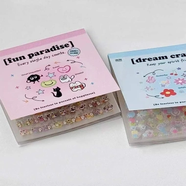 OAKDENEMYWAY 24 miếng dán cốc & móng tay dập nổi mềm tự dính, decal đa năng thời trang không repeat – chỉ 32.230₫
