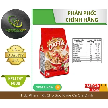 OATTA Bánh Ăn Sáng Yến Mạch Trái Cây 600g - Dinh dưỡng cao, giá chỉ 155.000 VND 8