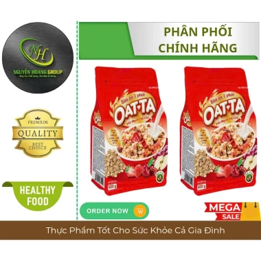 OATTA Bánh Ăn Sáng Yến Mạch Trái Cây 600g - Dinh dưỡng cao, giá chỉ 155.000 VND 9