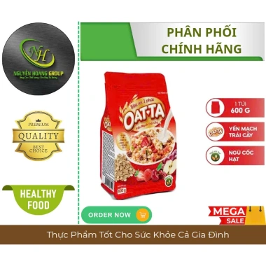 OATTA Bánh Ăn Sáng Yến Mạch Trái Cây 600g - Dinh dưỡng cao, giá chỉ 155.000 VND 10