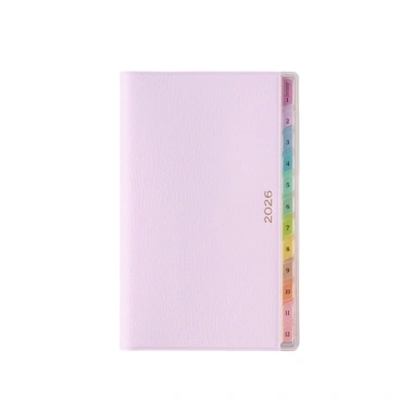 OBEIBIDZ Planner 2.026 - Sách chương trình nghị sự 220 trang Da PU pastel, chỉ mục màu, DIY Notepad, giảm giá 88.776₫