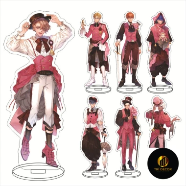 Obey Me Pink Tuxedo Acrylic Mammon Lucifer Leviathan Bộ Sưu Tập Trang Trí Làm Việc Giá 30.034₫