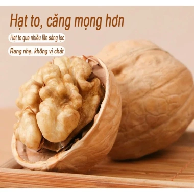 Óc Chó Vỏ Giấy Nhân To Tuyển Chọn 200-480g - Vỏ mỏng dễ bóc, nhân đầy tròn, giòn béo thơm ngậy - Giá chỉ 33.000₫ 6