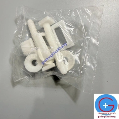 Ốc chốt bồn cầu HÙNG ANH - Linh kiện thay thế, ốc nắp bệt cho bệt 2 khối rời, giảm còn 45.000₫