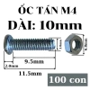 Ốc Tán M4 Đầu Tròn Ren Mịn 100 con kèm Tán Eku - Giá 14.000đ | Quỳnh Diễn 3