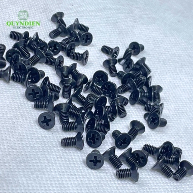 Ốc vít đầu COL M4 REN mịn 4mm dài 8mm - Túi 500 con, giá chỉ 152.100₫ - Linh Kiện điện tử QUỲNH DIỄN