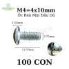Ốc vít đầu dù ren mịn M4 4x10mm trắng - vỏ nhựa, phù hợp cho sò, MOSFET, transistor - Giá chỉ 19.740đ - Quỳnh Diễn 8