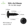 Ốc vít đầu dù ren xoắn 4mm x 10mm - 1 túi 1.000 chiếc (1.300g) - Giá 206.800đ Quỳnh Diễn 2