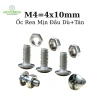 Ốc Vít M4 4x10mm Đầu Dù Trắng kèm Tán Ren Mịn - Linh Kiện Quỳnh Diễn Giá ưu đãi 24.024 VND