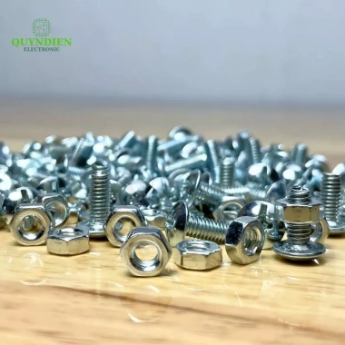 Ốc Vít M4 4x10mm Đầu Dù Trắng kèm Tán Ren Mịn - Linh Kiện Quỳnh Diễn Giá ưu đãi 24.024 VND 3