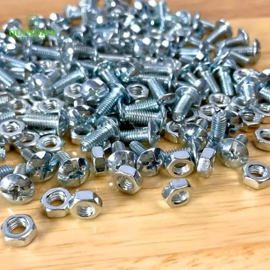 Ốc Vít M4 4x10mm Đầu Dù Trắng kèm Tán Ren Mịn - Linh Kiện Quỳnh Diễn Giá ưu đãi 24.024 VND 4