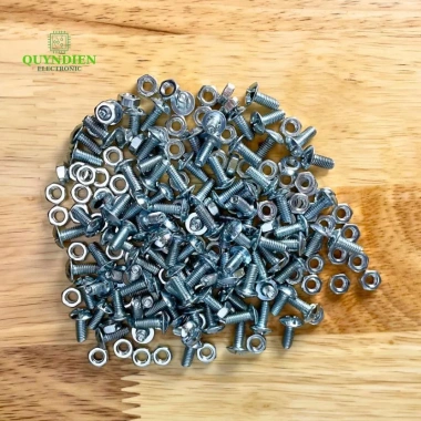Ốc Vít M4 4x10mm Đầu Dù Trắng kèm Tán Ren Mịn - Linh Kiện Quỳnh Diễn Giá ưu đãi 24.024 VND 6