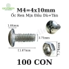 Ốc Vít M4 4x10mm Đầu Dù Trắng kèm Tán Ren Mịn - Linh Kiện Quỳnh Diễn Giá ưu đãi 24.024 VND 8
