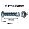 Ốc vít M4 50mm kèm tán túi 100 con - Linh kiện điện tử Quỳnh Diễn, giảm giá 22% 2