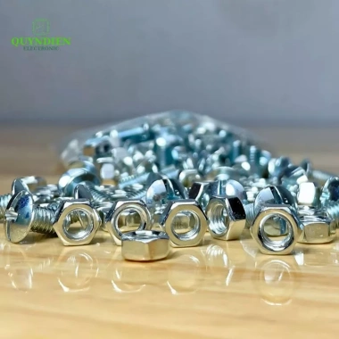 Ốc Vít M5 5x10mm Đầu Dù Trắng, Tán Ren Mịn - Linh Kiện Quỳnh Diễn 29.610₫