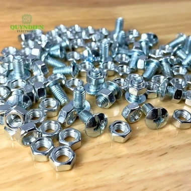 Ốc Vít M5 5x10mm Đầu Dù Trắng, Tán Ren Mịn - Linh Kiện Quỳnh Diễn 29.610₫