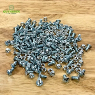 Ốc Vít M5 5x10mm Đầu Dù Trắng, Tán Ren Mịn - Linh Kiện Quỳnh Diễn 29.610₫