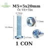Ốc vít M5x20mm kèm tán, túi 100 chiếc - Giá ưu đãi 45.276đ Linh Kiện Quỳnh Diễn 2