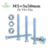Ốc vít M5x50mm kèm tán, túi 100 con - Giá ưu đãi 59.573₫ | Linh Kiện Quỳnh Diễn