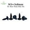 Ốc vít nhọn M3x8mm đầu dù ren thưa 1.000pcs - Hàng mới, giá ưu đãi 95.880₫ - Linh Kiện Quỳnh Diễn