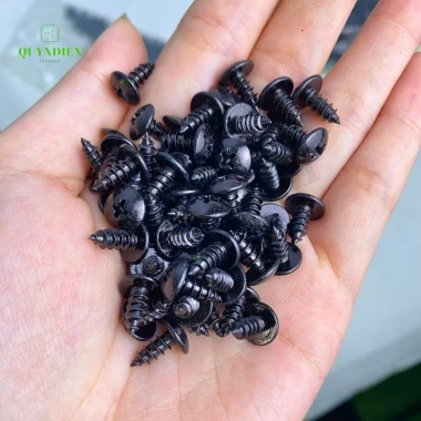 Ốc vít nhọn M4x10mm đầu tròn dài 10mm cho ampli, main cục đẩy, túi 1.000 con – Linh kiện Quỳnh Diễn