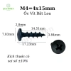 Ốc Vít Nhọn M4x15 15mm Bắt Thùng Loa Ren Thưa Taiwan - Giá Ưu Đãi 159,100đ Linh Kiện Quỳnh Diễn 6