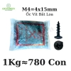 Ốc Vít Nhọn M4x15 15mm Bắt Thùng Loa Ren Thưa Taiwan - Giá Ưu Đãi 159,100đ Linh Kiện Quỳnh Diễn 10