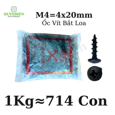 Ốc Vít Nhọn M4x20 20mm Bắt Thùng Loa Ren Thưa Taiwan - Linh Kiện Quỳnh Diễn 159,100₫ 6