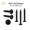 Ốc Vít Nhọn M4x25 25mm Bắt Thùng Loa Ren Taiwan - Gỗ Mỏng - Linh Kiện Quỳnh Diễ